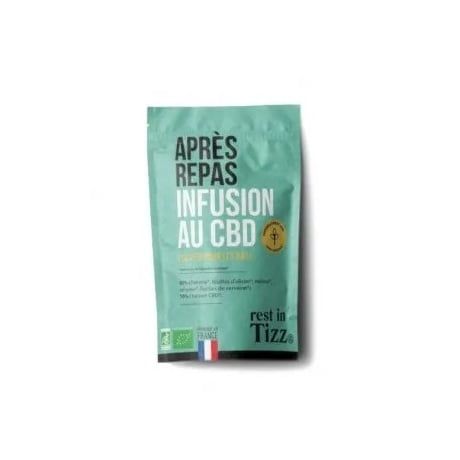 Infusion Après repas Bio au CBD 50g Tizz Stilla