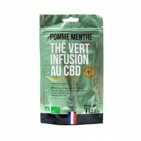 Infusion Bio au CBD Pomme Menthe 50g Tizz Stilla