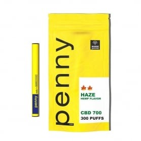 Penny Haze Hemp Flavor 300 puffs 700 CBD Marie Jeanne