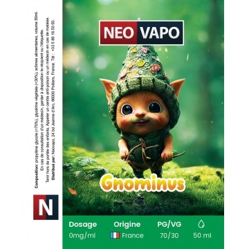 E-liquide Gnominus 50ml etiquette