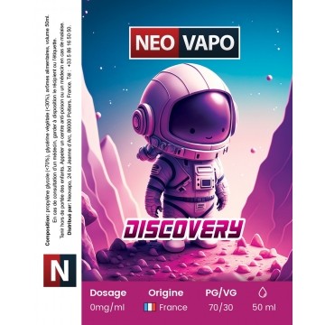 E-liquide Discovery 50ml etiquette