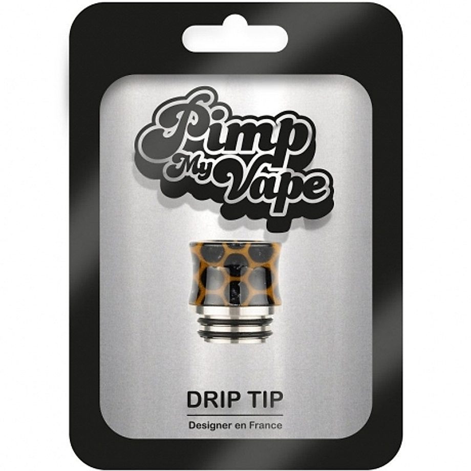 Drip tip 810 résine acier inoxydable courbé Pimp My Vape pvm0029 Drip tip 810 résine acier inoxydable courbé Pimp My Vape pvm0029