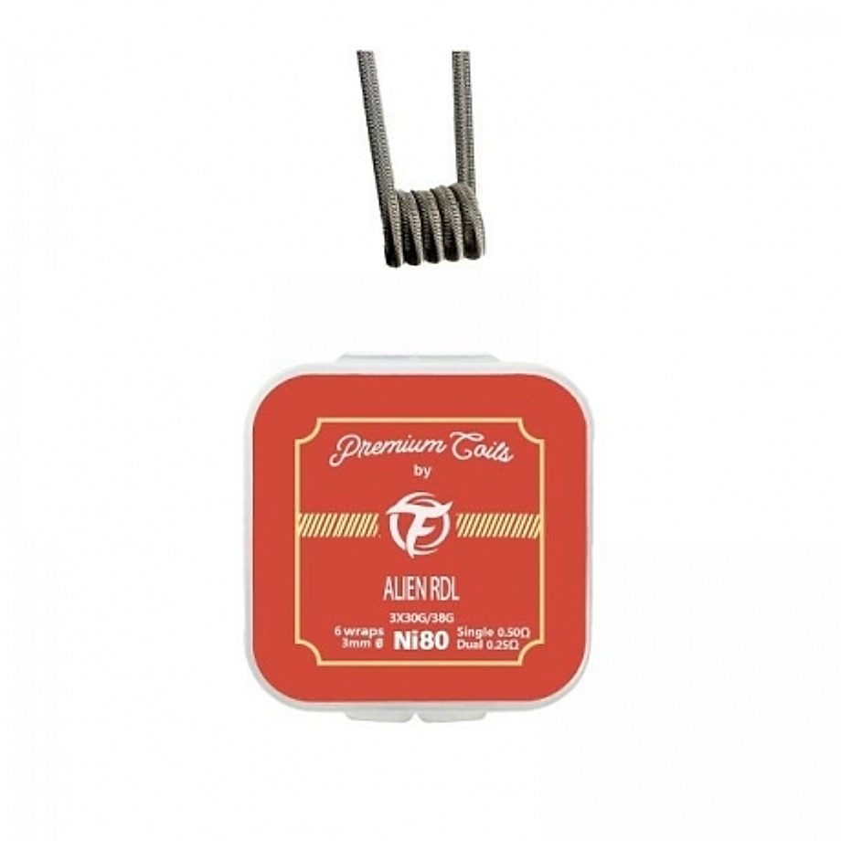 Boite de 10 coils Alien RDL Ni80 0.50ohm Fumytech Boite de 10 coils Alien RDL Ni80 0.50ohm Fumytech