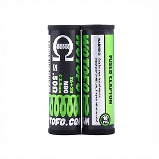 Coils Fused Clapton Coils 26+38G 0.5 ohm Wotofo