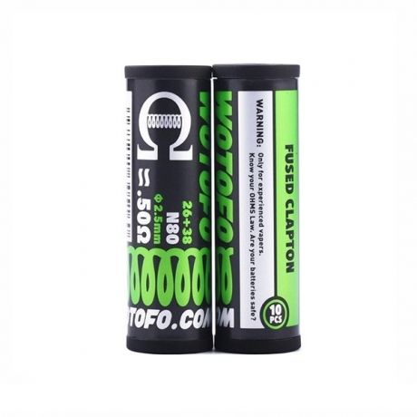 Coils Fused Clapton Coils 26+38G 0.5 ohm Wotofo