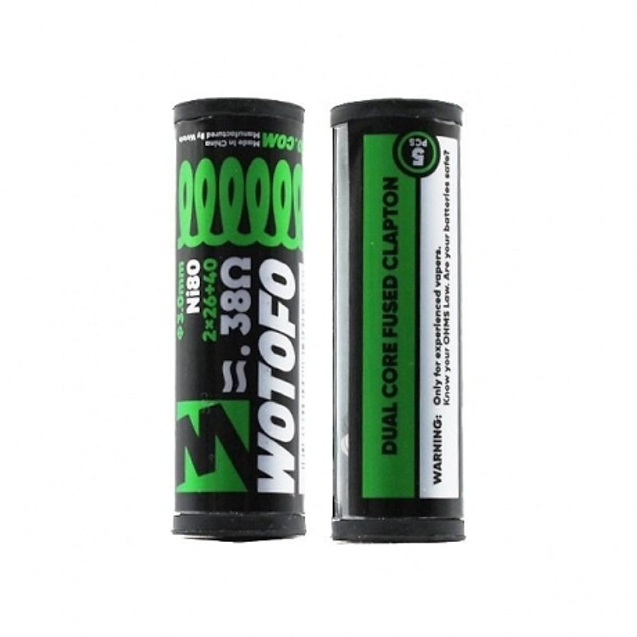 Coils Ni80 Dual Core Fused Clapton 0.38 ohm Wotofo Coils Ni80 Dual Core Fused Clapton 0.38 ohm Wotofo