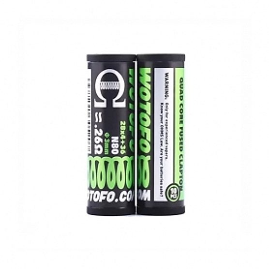 Coils Quad Core Fused Clapton 0.26 ohm Wotofo Coils Quad Core Fused Clapton 0.26 ohm Wotofo