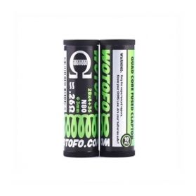 Coils Quad Core Fused Clapton 0.26 ohm Wotofo Coils Quad Core Fused Clapton 0.26 ohm Wotofo