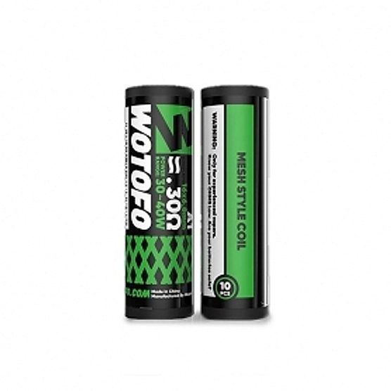 Boite de 10 coils Mesh style Coil A1 0.3Ω Wotofo Boite de 10 coils Mesh style Coil A1 0.3Ω Wotofo