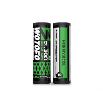 Boite de 10 coils Mesh style Coil A1 0.3Ω Wotofo