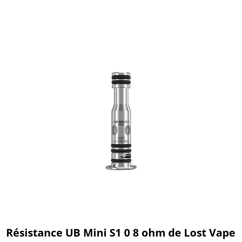 espace vape Résistance UB Mini S1 0.8 ohm Lost Vape dès 3,90 €
