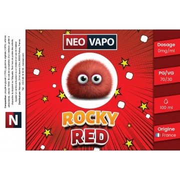 E-liquide Rocky red 100ml etiquette