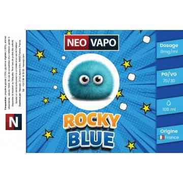 E-liquide Rocky blue 100ml etiquette
