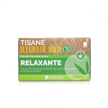 Tisane Fleurs de Bach CBD 20 sachets L'herboriste CBD