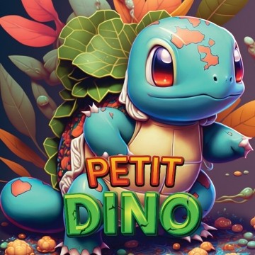 E-liquide Petit dino 50ml - Terravap - Fruits rouges - Pêche - Raisin - Frais