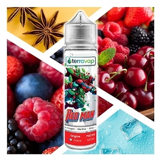 E-liquide Red man 50ml Terravap E-liquide Red man 50ml Terravap