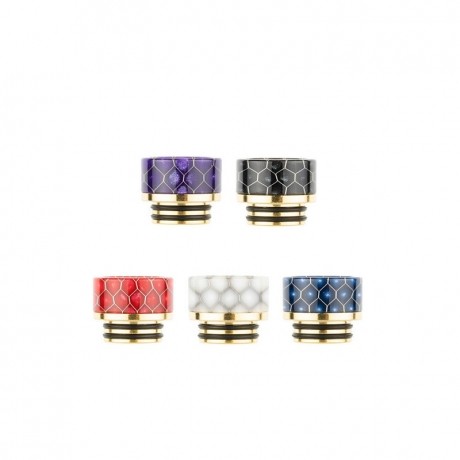 Drip tip 810 court résine et laiton Pimp My Vape pvm0032