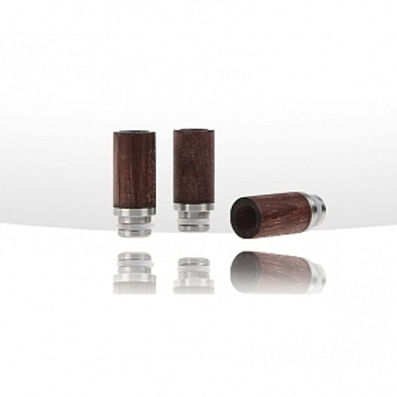 Drip tip 510 acier inoxydable et bois