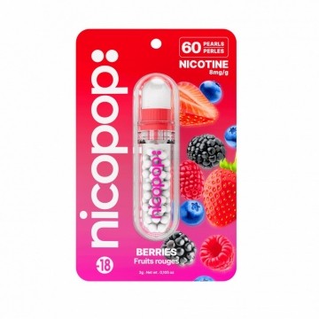 Perles de nicotine aromatisées fruits rouges Nicopop