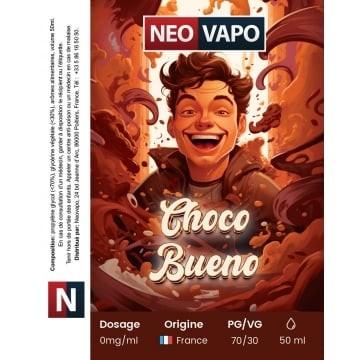 E-liquide Choco bueno 50ml etiquette