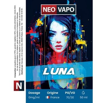 E-liquide Luna 50ml etiquette