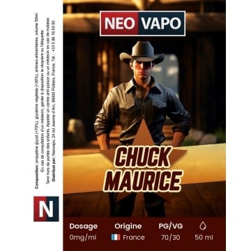 E-liquide Chuck maurice 50ml etiquette