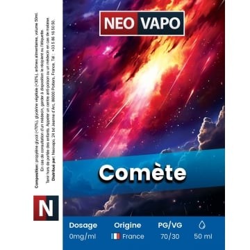 E-liquide Comète 50ml etiquette