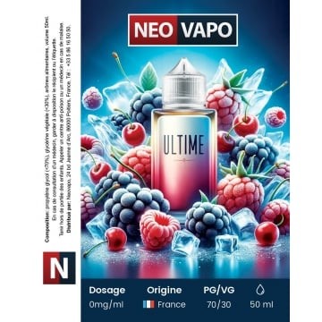 E-liquide Ultime 50ml etiquette