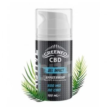 Gel Impact CBD et Arnica 500mg 100ml effet froid Greeneo