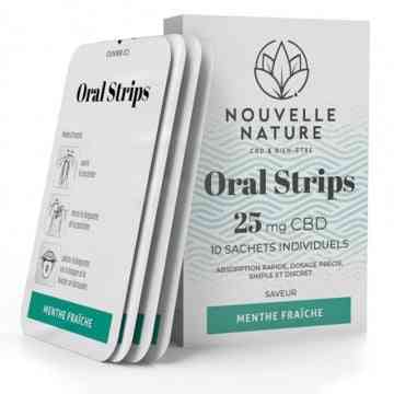 Oral Strips CBD 25mg Nouvelle Nature