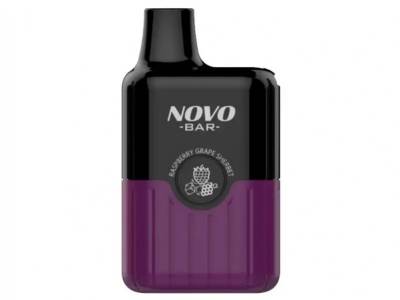 Le test de la puff Novo Bar B600 Raspberry Grape Sherbet Smok