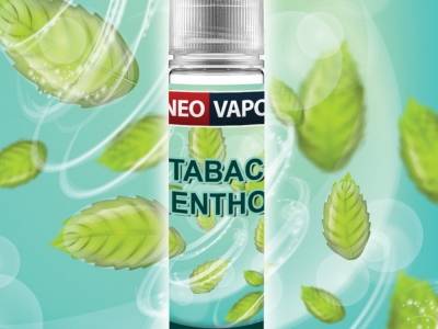 Test de l'e-liquide Tabac Menthol grand format 50 ml de Neovapo 