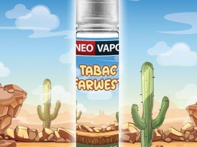 Le test de l’e-liquide Tabac Farwest grand format 50 ml de la marque Neovapo