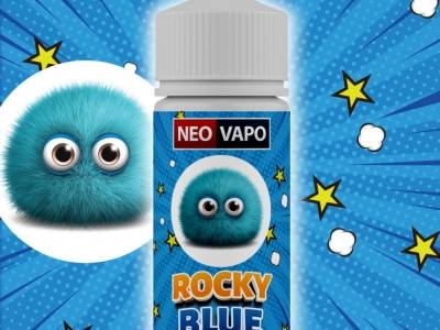 Test de la saveur Rocky blue grand format 100 ml de la marque Neovapo