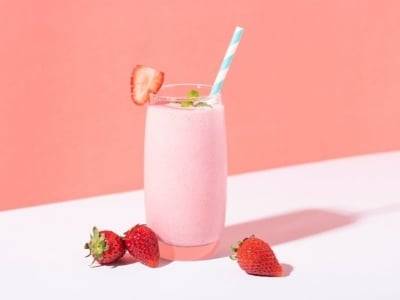 E-liquide milkshake fraise