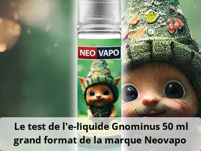  Le test de l’e-liquide Gnominus 50 ml grand format de la marque Neovapo