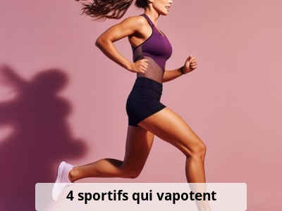 4 sportifs qui vapotent