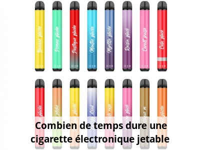 Combien de temps dure une cigarette électronique jetable ?