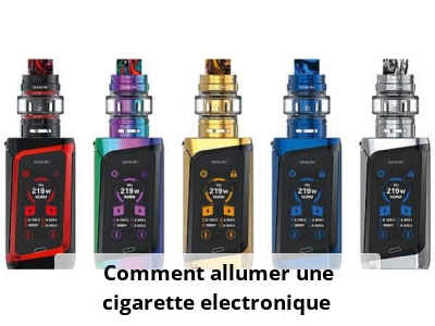 Comment allumer une cigarette electronique ?