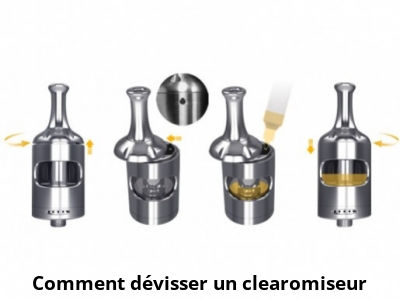 Comment dévisser un clearomiseur