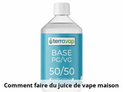 Comment faire du juice de vape maison ?