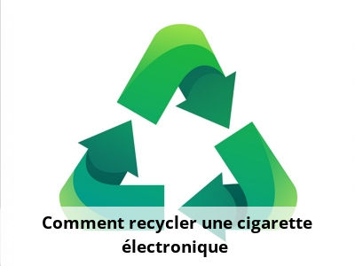 Comment recycler une cigarette électronique ?