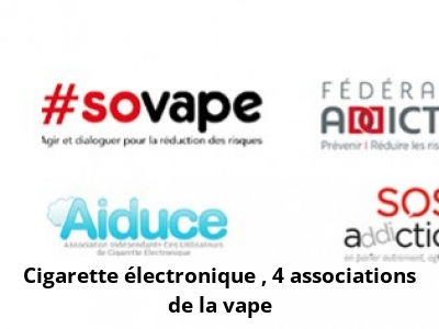 Cigarette électronique : 4 associations de la vape