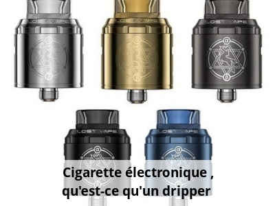 Cigarette électronique : qu’est-ce qu’un dripper ?
