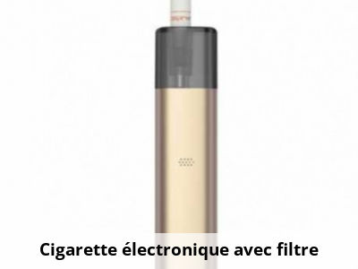 Cigarette électronique avec filtre