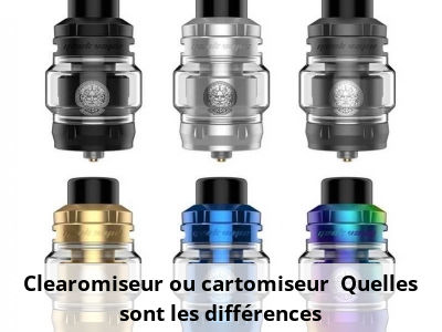 Clearomiseur ou cartomiseur ? Quelles sont les différences