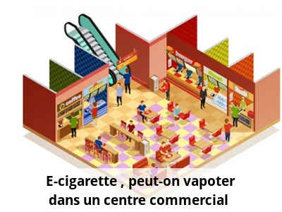 E-cigarette : peut-on vapoter dans un centre commercial ?