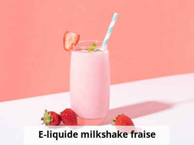 E-liquide milkshake fraise