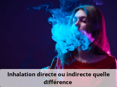 Inhalation directe ou indirecte, quelle différence ?