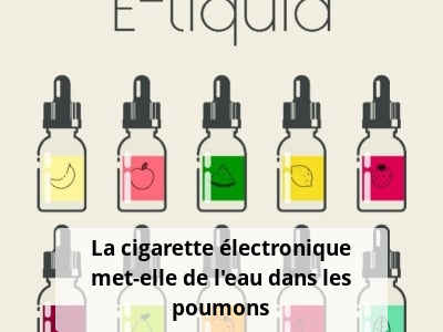 La cigarette électronique met-elle de l'eau dans les poumons